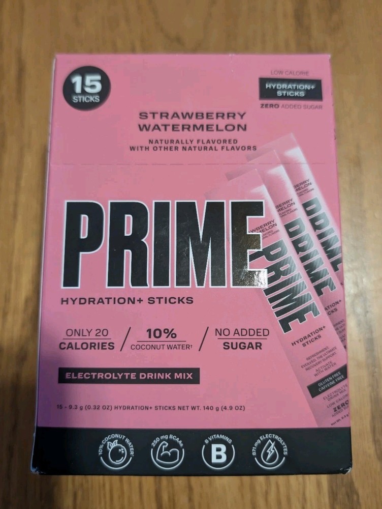 PRIME Hydration+ Sticks STRAWBERRY WATERMELON | 15-pack