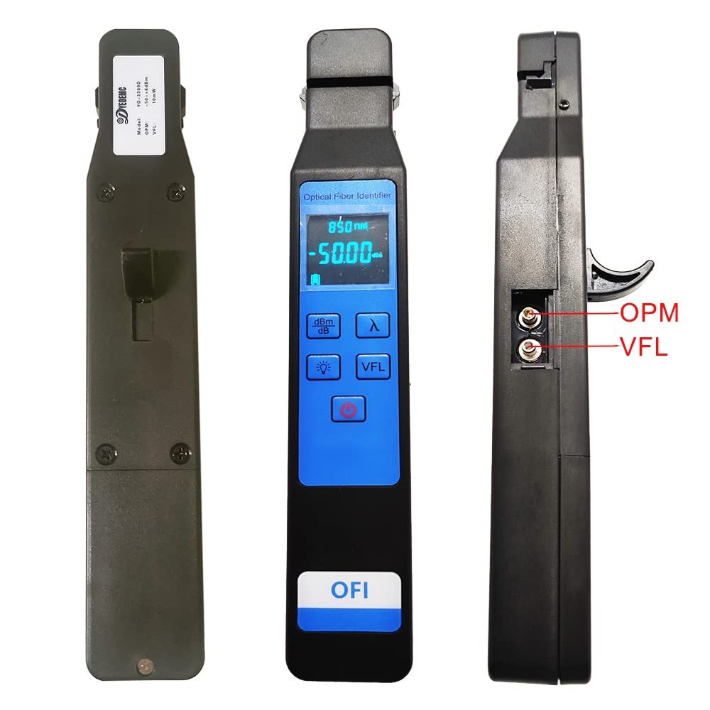 Compact 10KM VFL Optical Fiber Identifier with Optical Power Meter Functionality