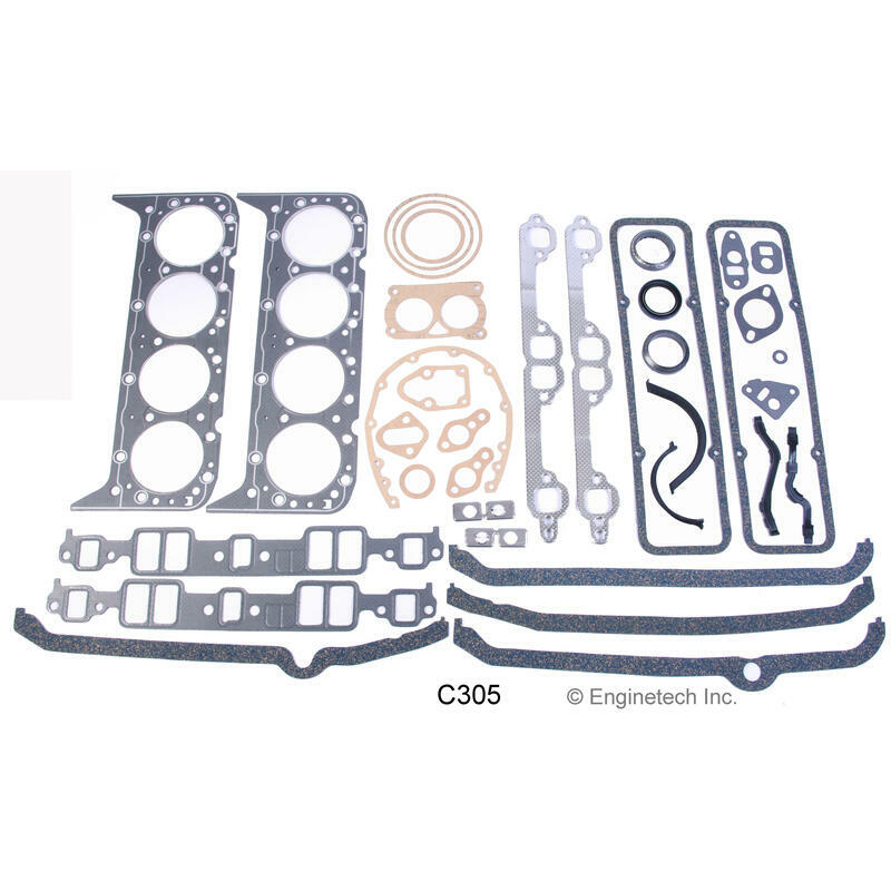Enginetech Engine Gasket Set C305; Rebuilder for 1976-1985 Chevy 305 SBC