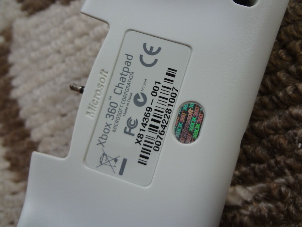 Microsoft Xbox 360 ChatPad Keyboard Text Keypad Controller Tested Work