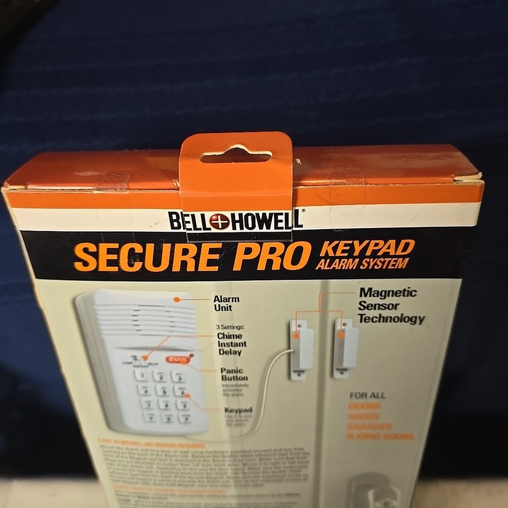 Secure Pro Keypad Alarm System BELL+HOWELL Wireless Battery 3 Settings and PANIC