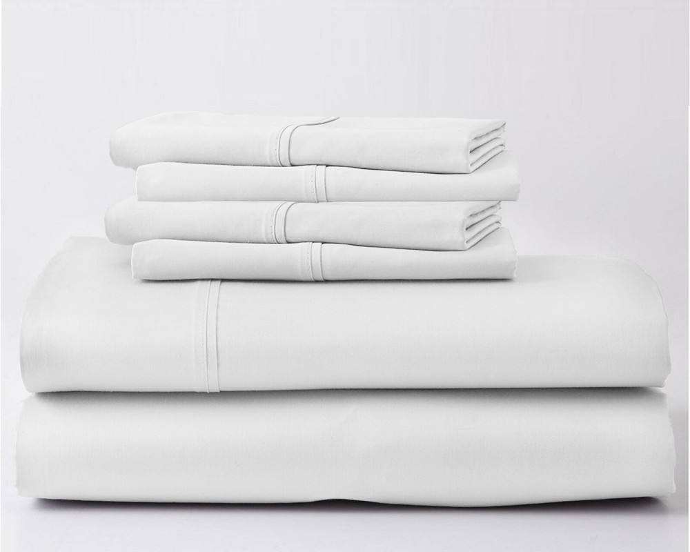 6PC Real 1000 Thread Count 100% Egyptian Cotton Sheet Set EXTRA 24" Deep Pocket