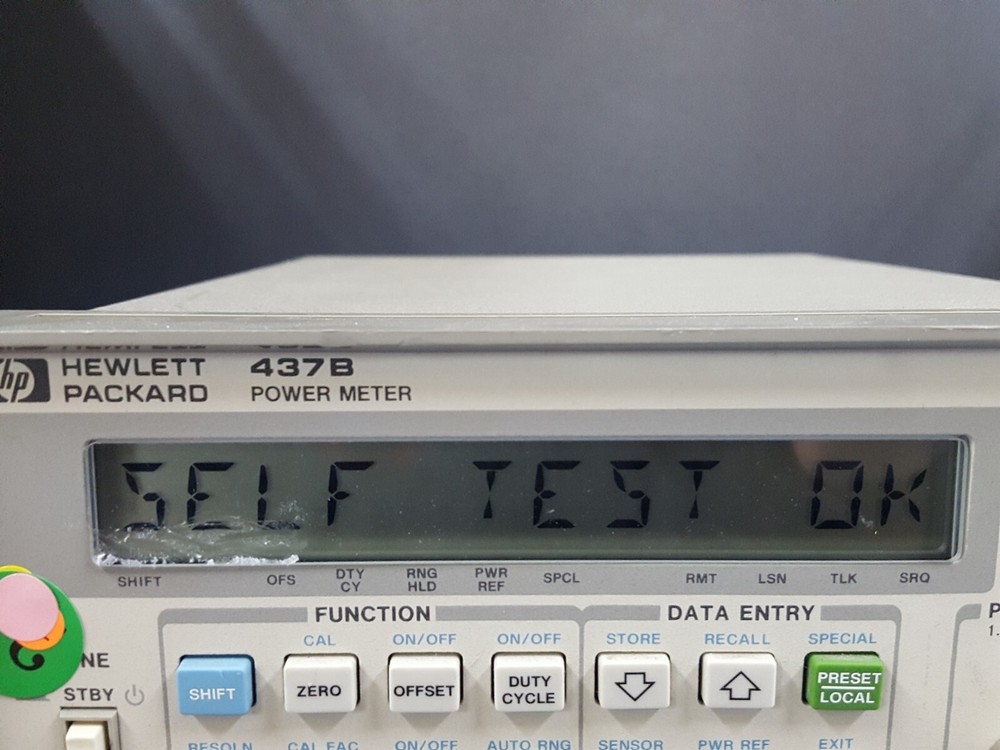 HP 437B: High Performance Single Channel Average Power Meter, W/Opt. 002 (4775)