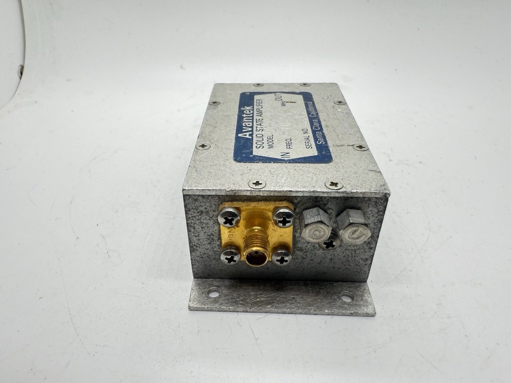 Avantek RF Amplifier AS-1217 10–300 MHz Solid State Microwave Amplifier