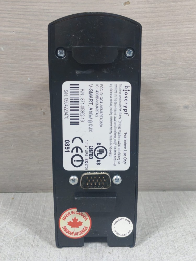 BIOSCRYPT V-SMART A 871-05362-13 /871-05192-11 ACCESS CONTROL DEVICE