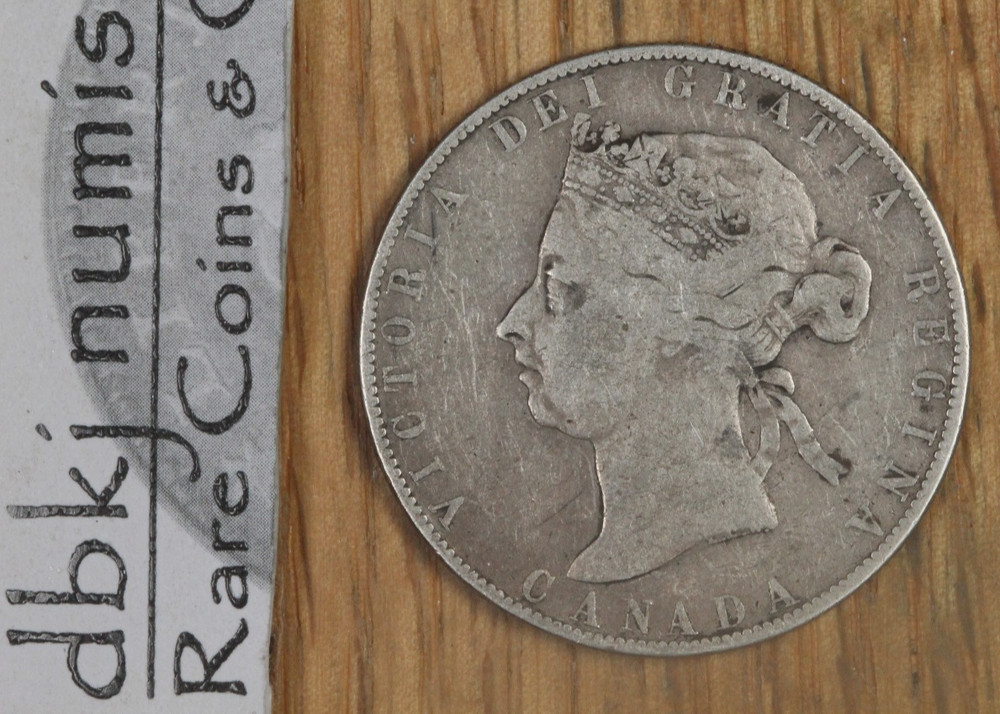 1892 Canada - Silver - 50 Cent - KM 6 - F Fine