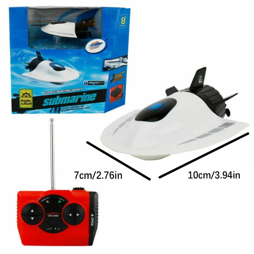 Underwater Sightseeing Model Boat Mini U-Boat RC Micro Submarine White ss