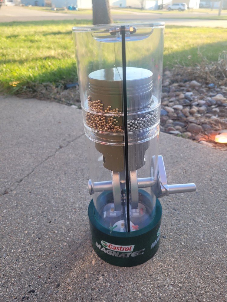 Castrol Magnatec Counter Top Demonstration Rotating Display Stand
