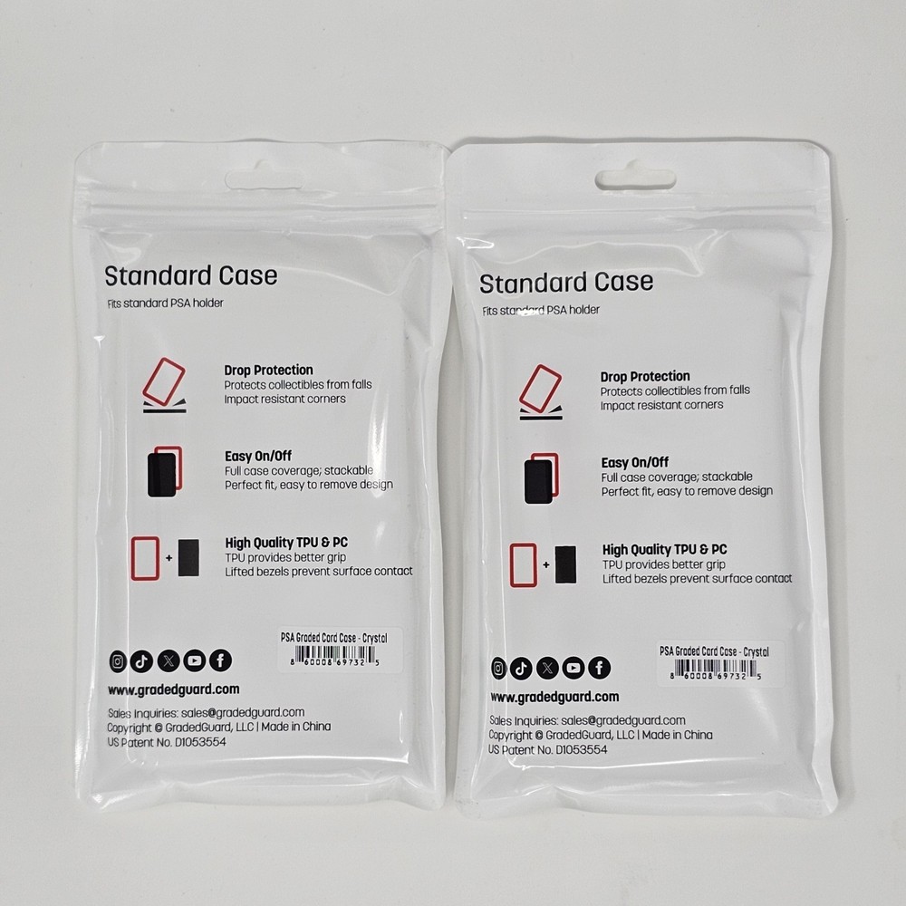 (2) Crystal GradedGuard PSA Graded Card Jewel Case Guard Protector Stackable