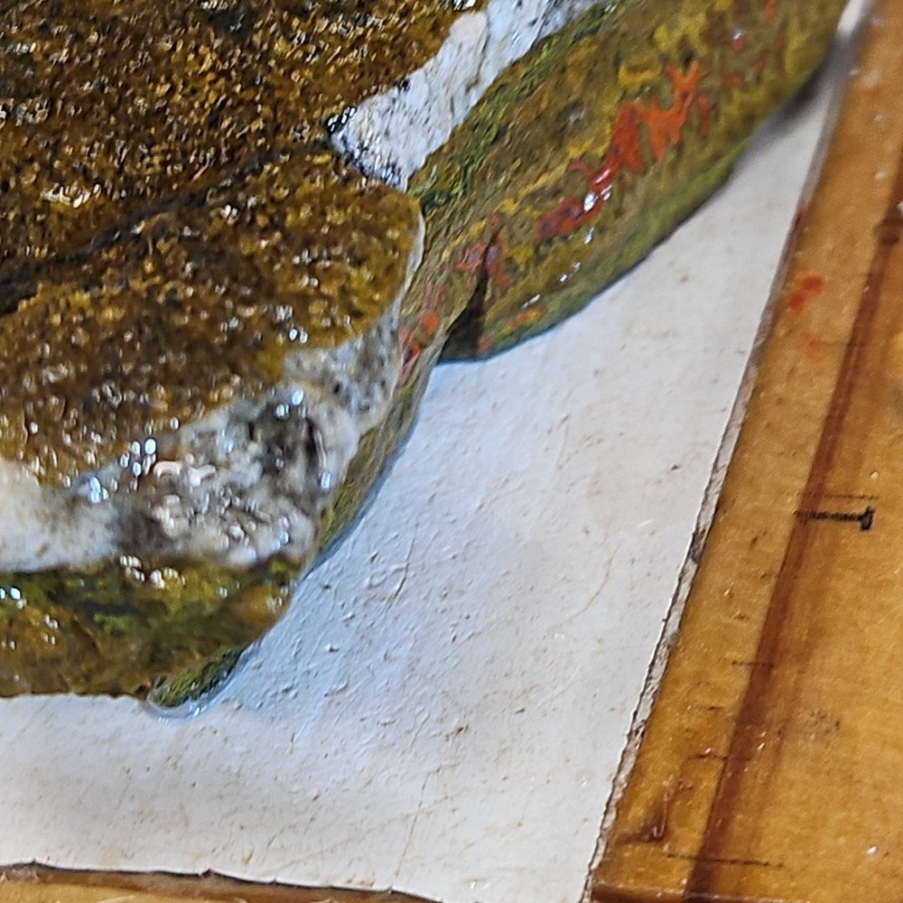 Moroccan seam agate rough, beautiful color and pattern. 10.2oz.