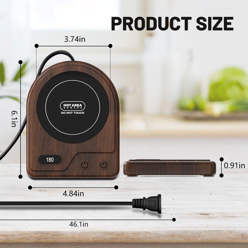 Mug Warmer, Coffee Mug Warmer with 3 Adjustable Temperature Settings, Coffee ...