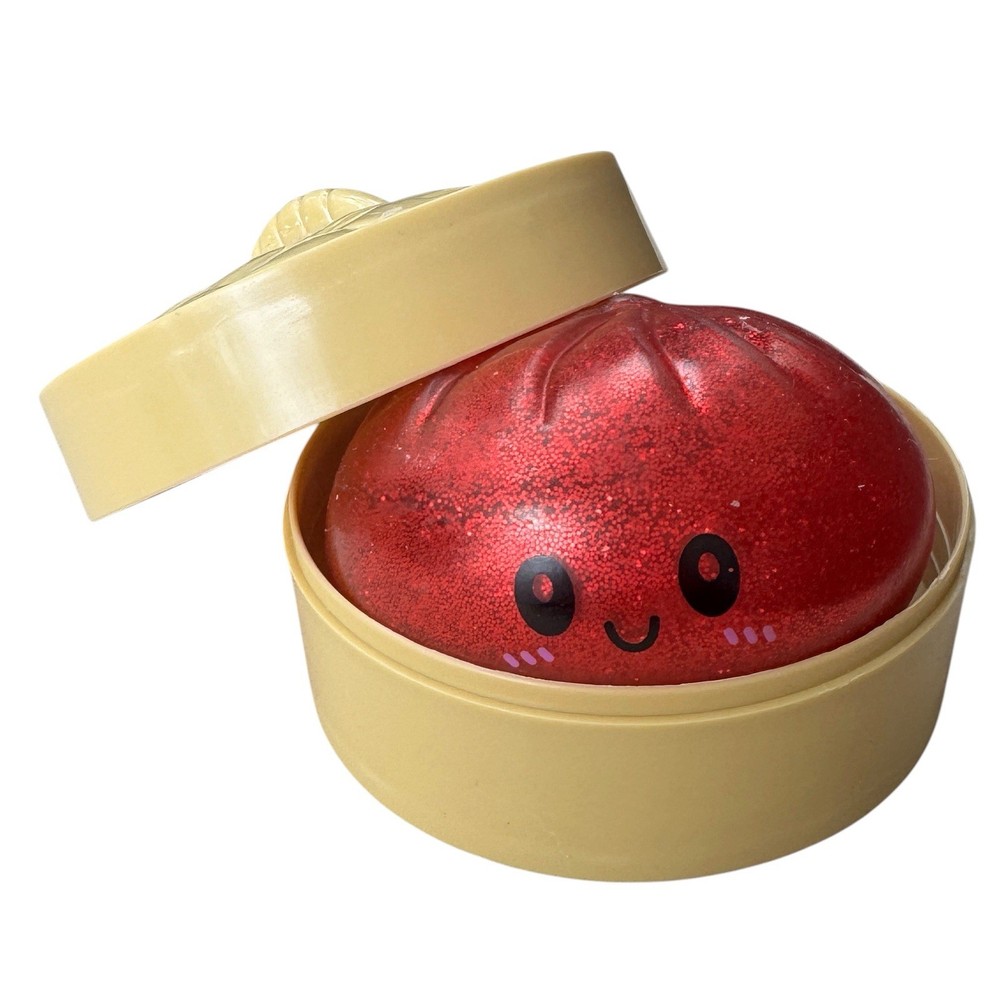 VIRAL Squishy RED Glitter Dumpling Squishy Bun Mystery Dumpling