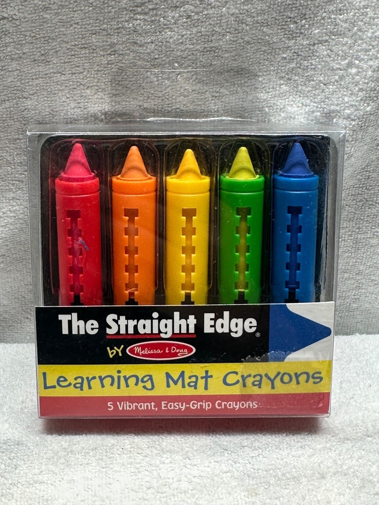 The Straight Edge Melissa & Doug Learning Mat Crayons New In Package NIP