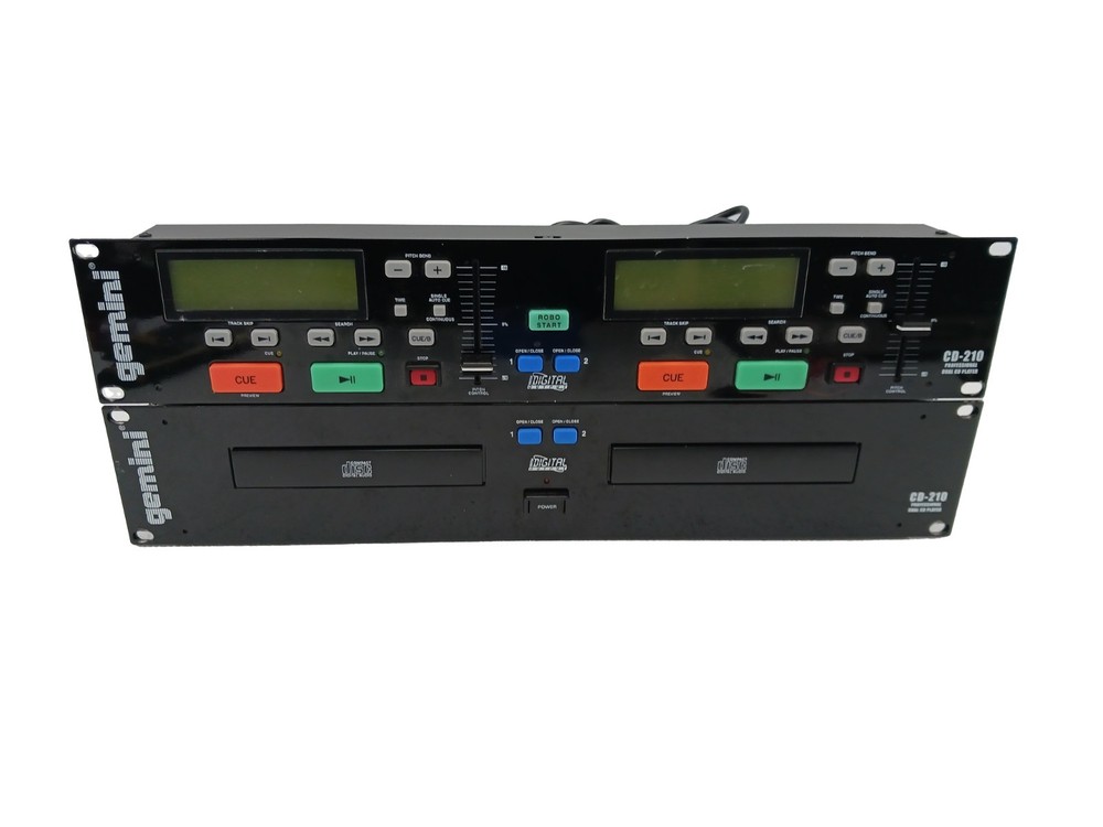 Gemini CD-210 Dual Disc CD Player System - WORKS