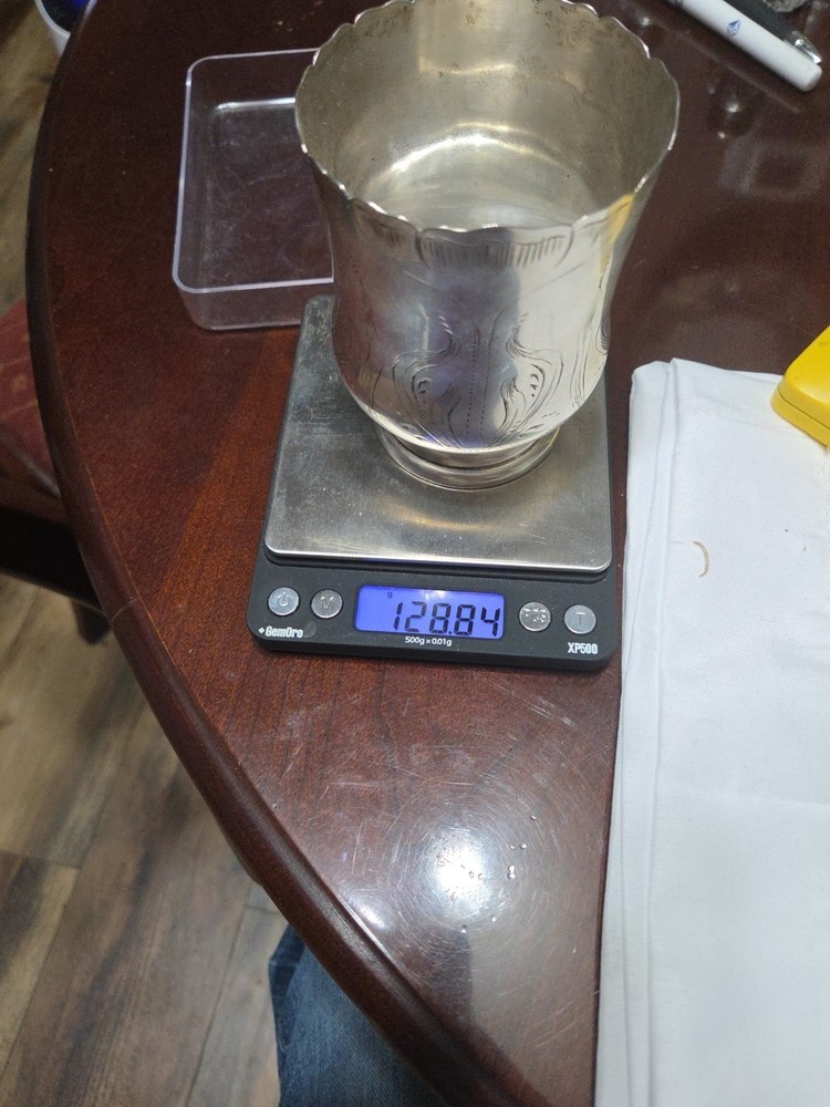 Large 800 Silver Cup 128 Grams