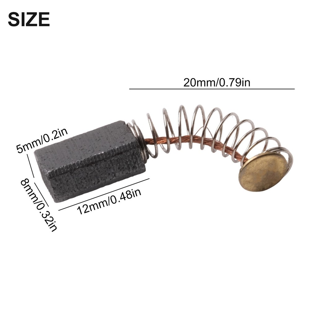 Premium Motor Carbon Brushes 10pcs Set Suitable for Commutator or Slip Ring