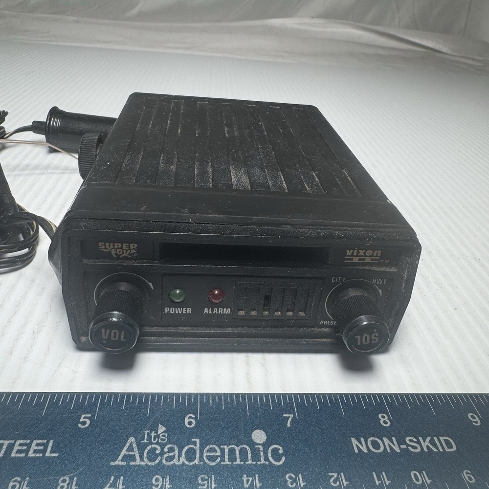 Super Fox Vixen II 2 Superheterodyne Radar Detector untested