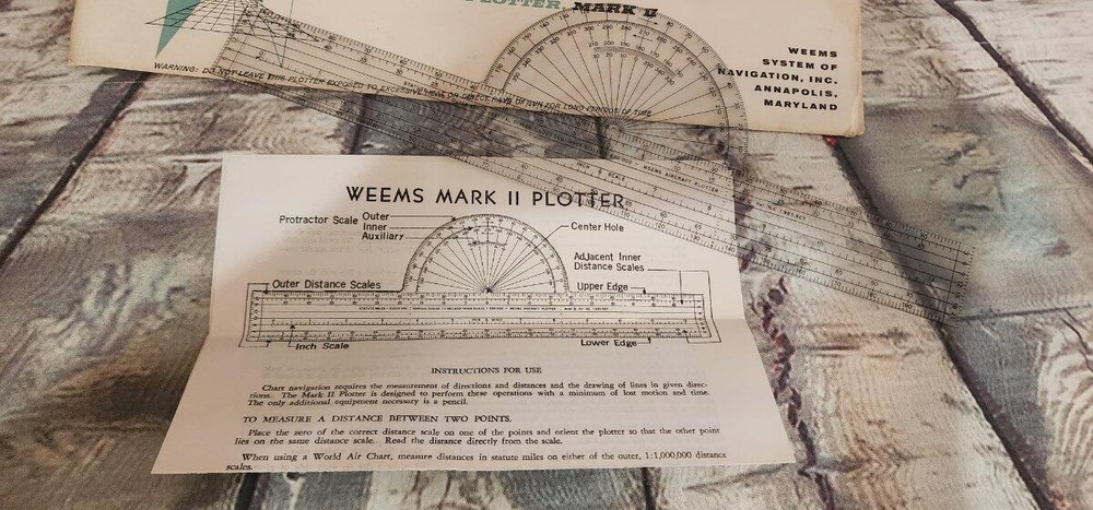 Vintage Weems Air Craft Plotter Mark II