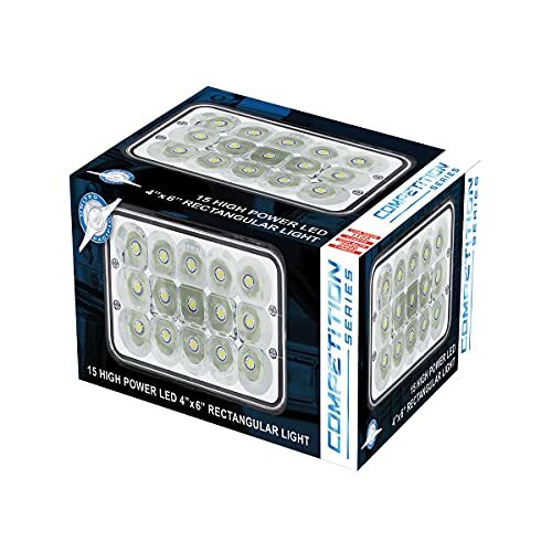 United Pacific 34124 15 High Power LED 4” x 6” Rectangular Light -1 Unit