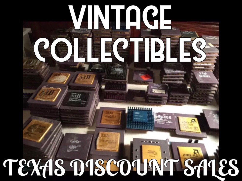 Intel A80186 Gold Ceramic Processor CPU i 80186 Rare Vintage Circa 1978-1982