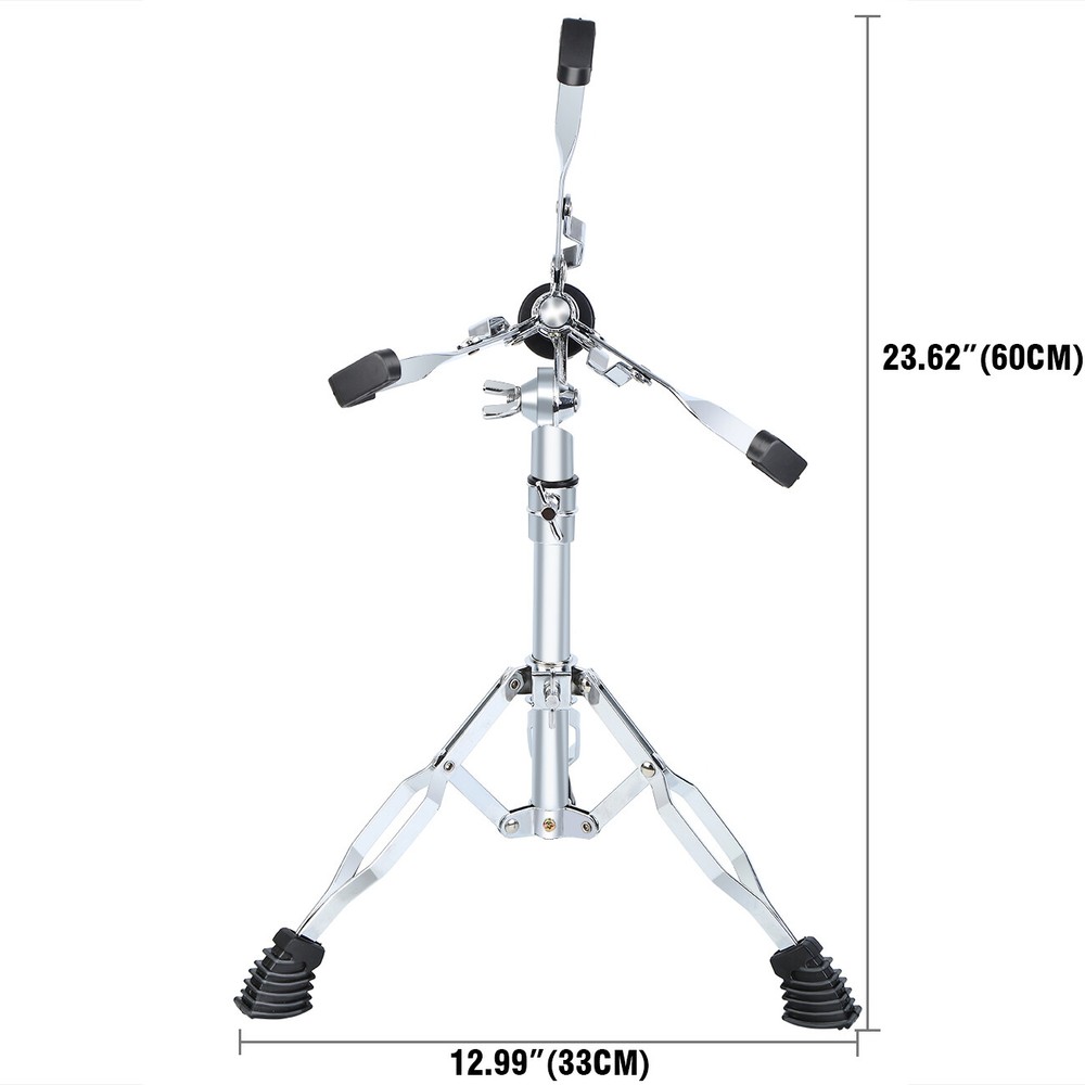Snare Drum Stand Multiple Triangle Bracket Hardware Holder Adjustable Silver