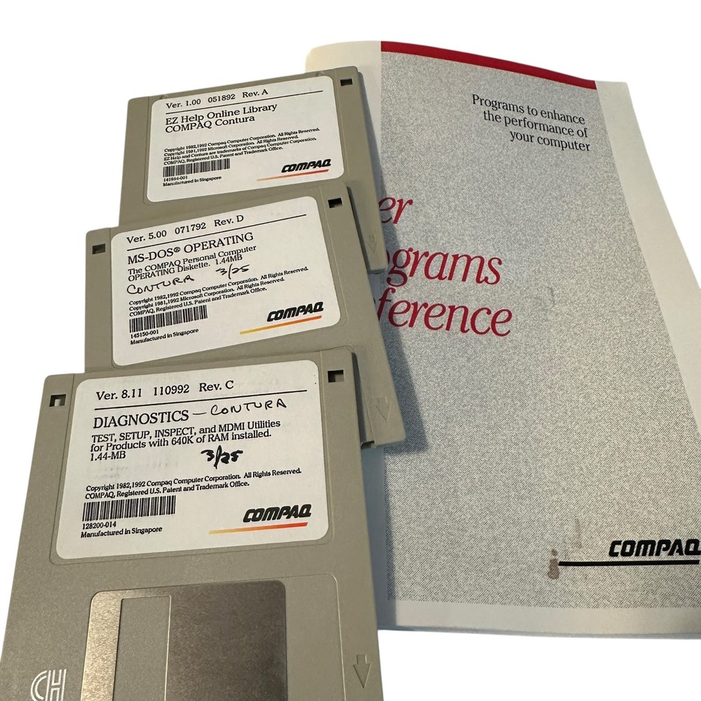 Compaq SLT 286 Computer Model 2680 Laptop Working With Original Case