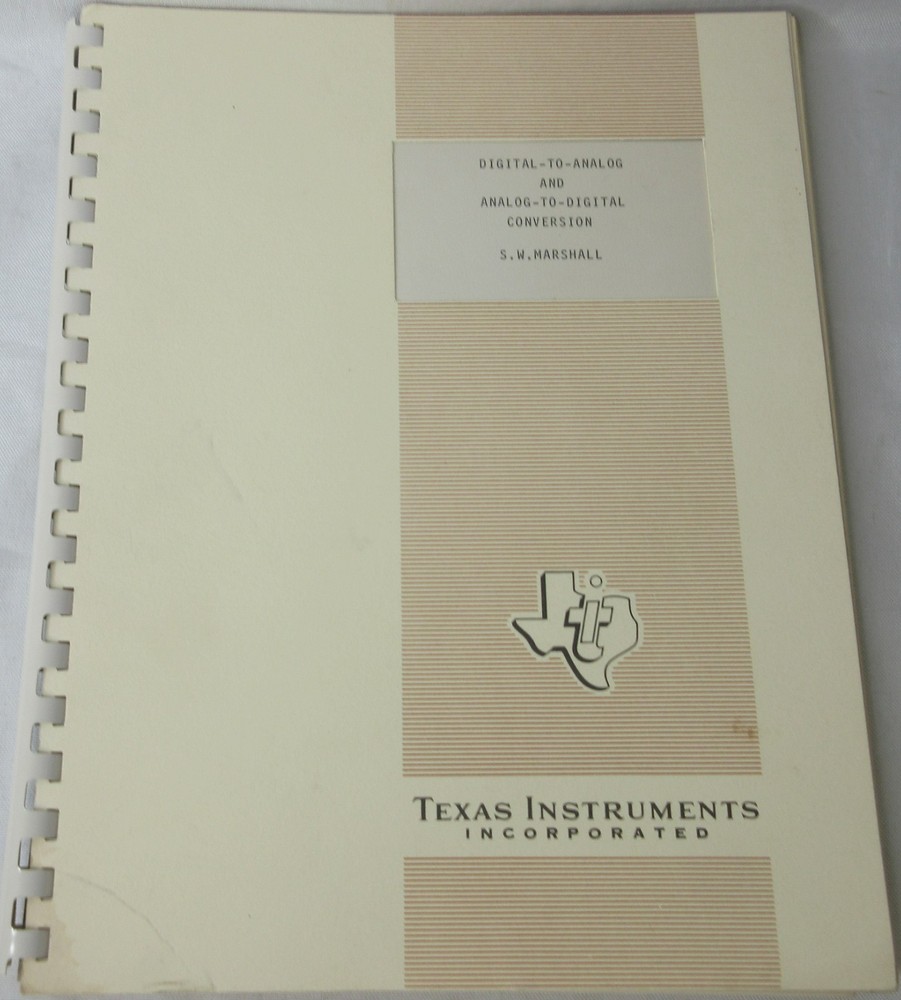 Texas Instruments TI Digital to Analog & Analog to Digital Conversion Oct 1968