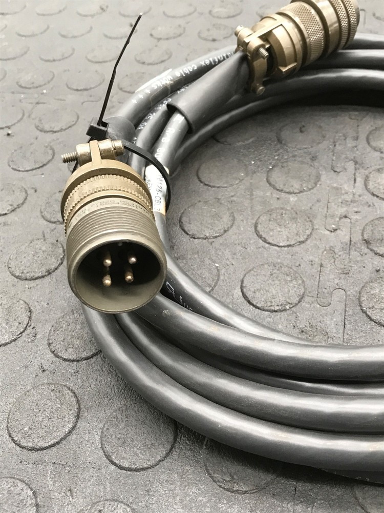 IGUS CHAINFLEX Motor Power Cable With 4‑Pin Circular Connectors USED
