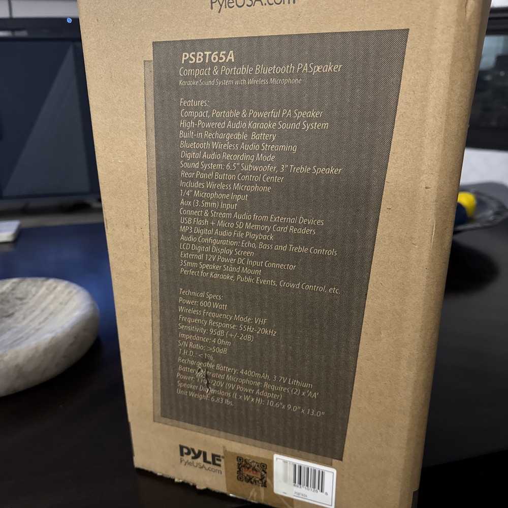 Pyle PSBT65A Compact & Portable Bluetooth PA Speaker