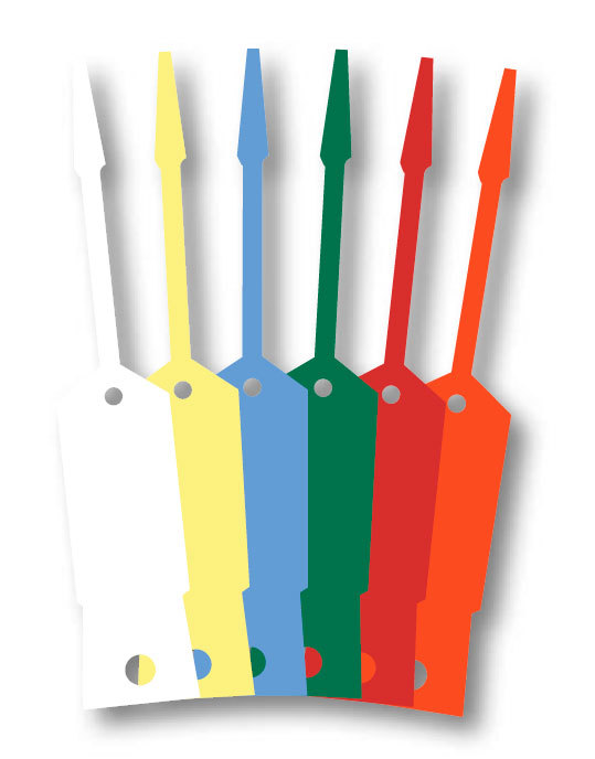 Self-Lock Arrow ID Vinyl Key Tags (1000 per pack) (Form # SLKT)