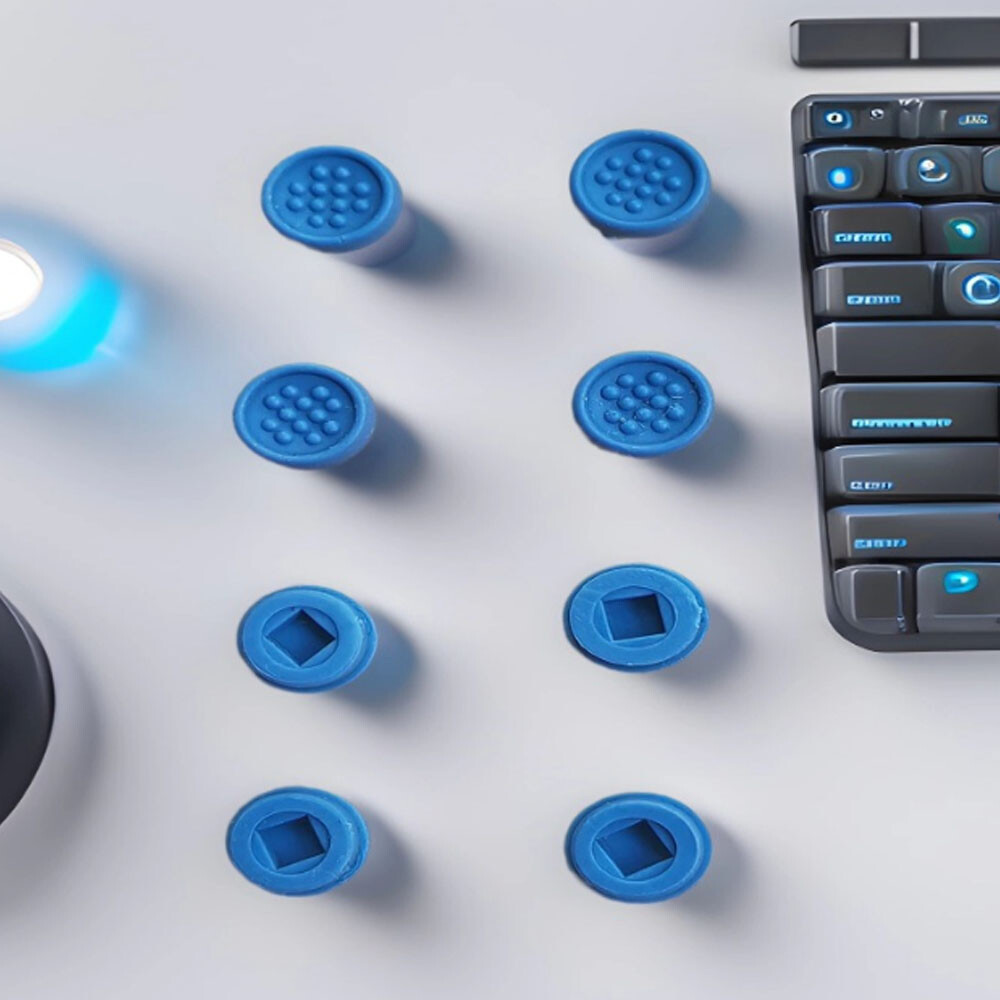 100Pcs 3mmx 3mm Track Point Cap Mouse Pointer Soft Rim For DELL E6400 E6410 HOT