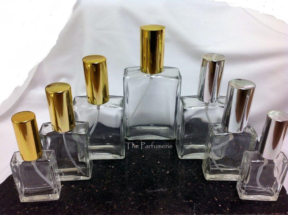Luxury Perfume Bottle, Spray Bottle, Refillable Atomizer, Empty 1/2, 1, 2 & 4 oz