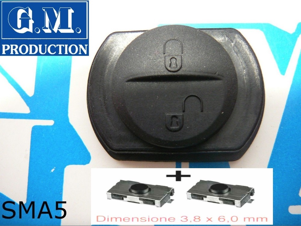 Buttons Rubber Cover Shell Remote Key Smart Forfour For Four With 2 Switch