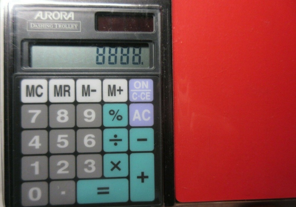 Vintage Mouse Pad with Calculator and DIskette Holder