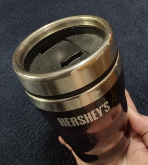 HERSHEY small thermos cup-Used-Clean, ready for use.