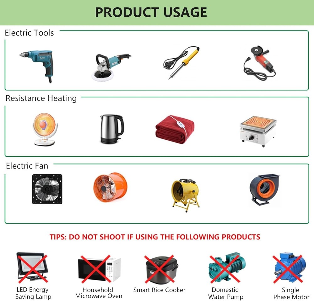 AC Motor Speed Controller 120V 15A Max - Variable-Speed Controller & Fan Spee...