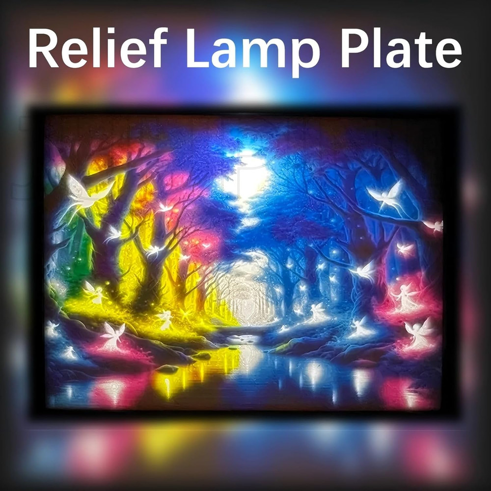 Bambu CMYK Lithophane LED Backlight Kit for 3D Printers with Adjustable Brightne