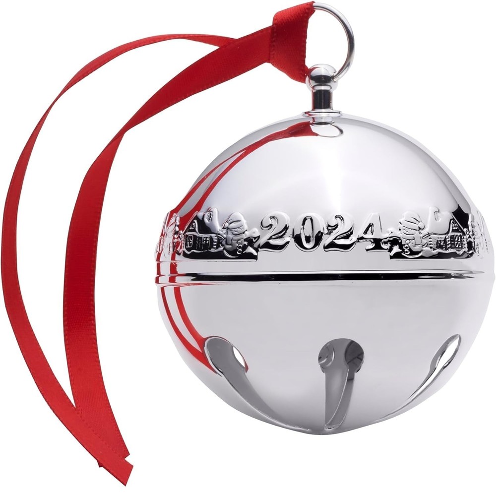 2024 Silver Plated Sleigh Bell Ornament 54th Edition