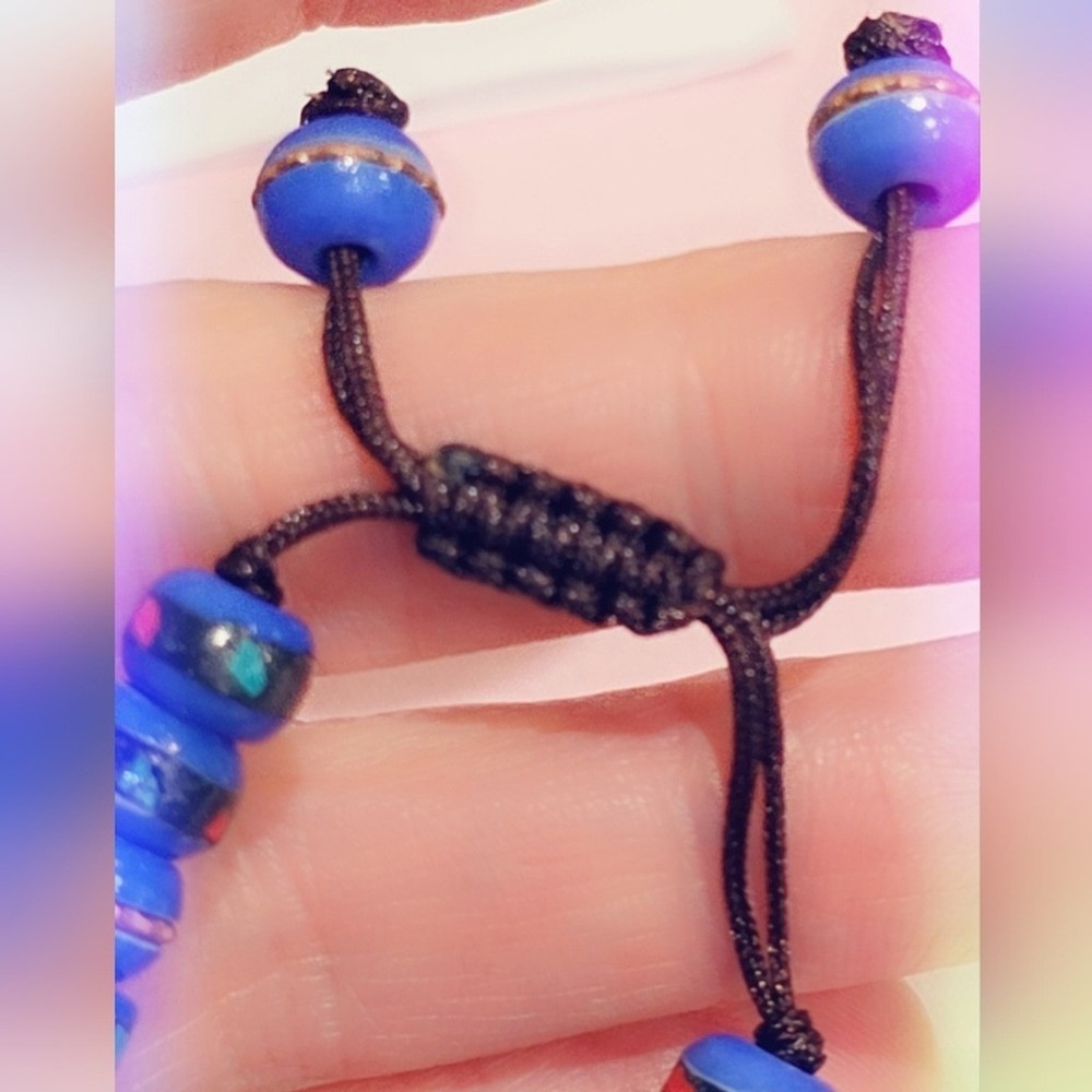 Handcrafted Dyed Bone Gemstone Bracelet