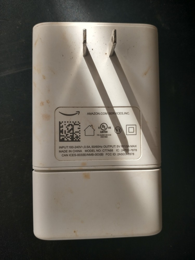 Amazon Echo Flex Plug In C77A68 Alexa Voice Control Speaker w/ Smart Clock