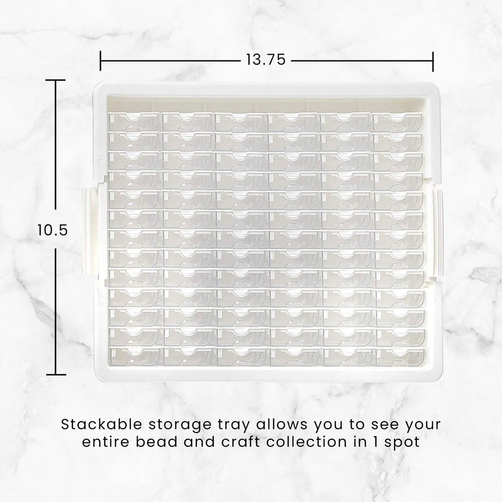 Bead Storage Solutions 45pcs Craft Organizer & 82pcs Tiny Supplies Organizer