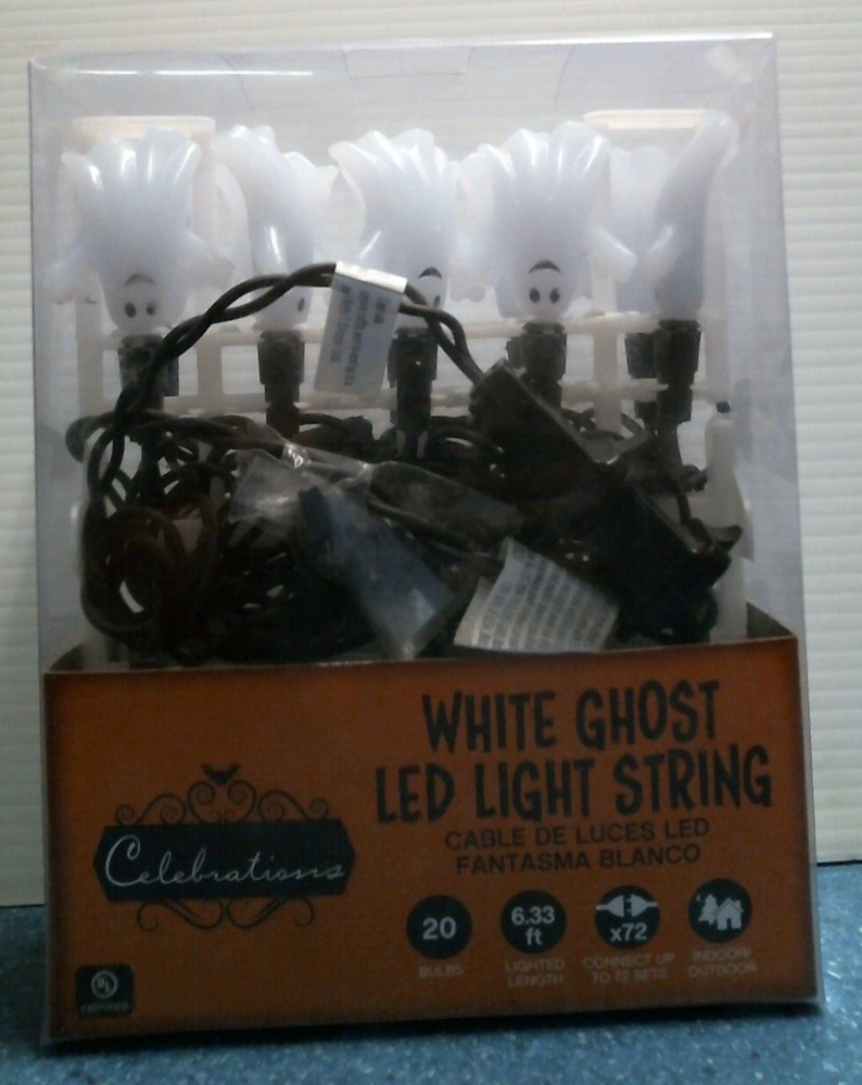 Celebrations White Ghost LED Light String (9736679) FS