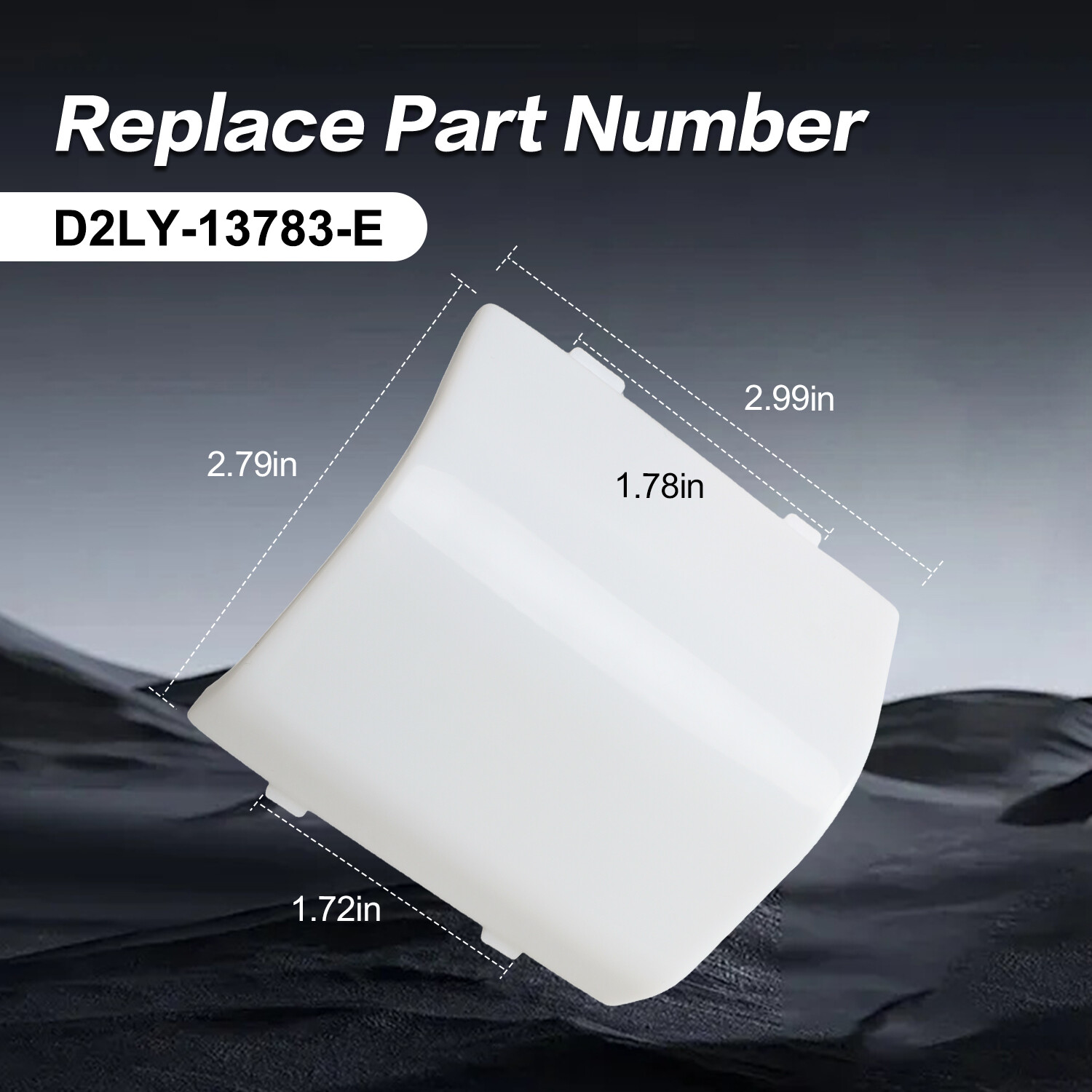 New Dome Ceiling Light White Clear Lens Cover for 1980-1996 Ford F-150 F-250