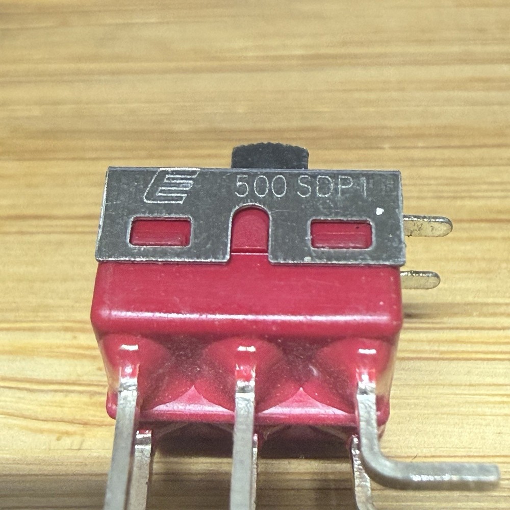 2x E-Switch 500SDP1S1M7QEA DPDT 2 Position Slide Switch PCB Mount Sealed