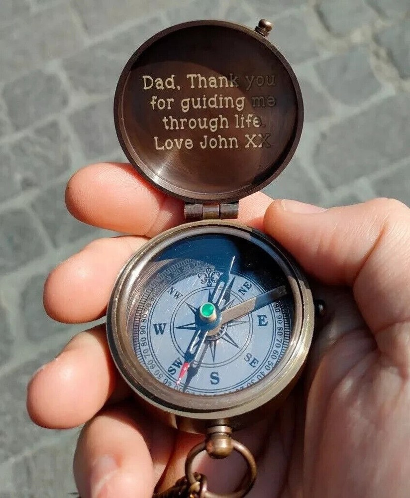 Custom Engraved Working Compass Personalized COMPASS HANDMADE COMPASSS