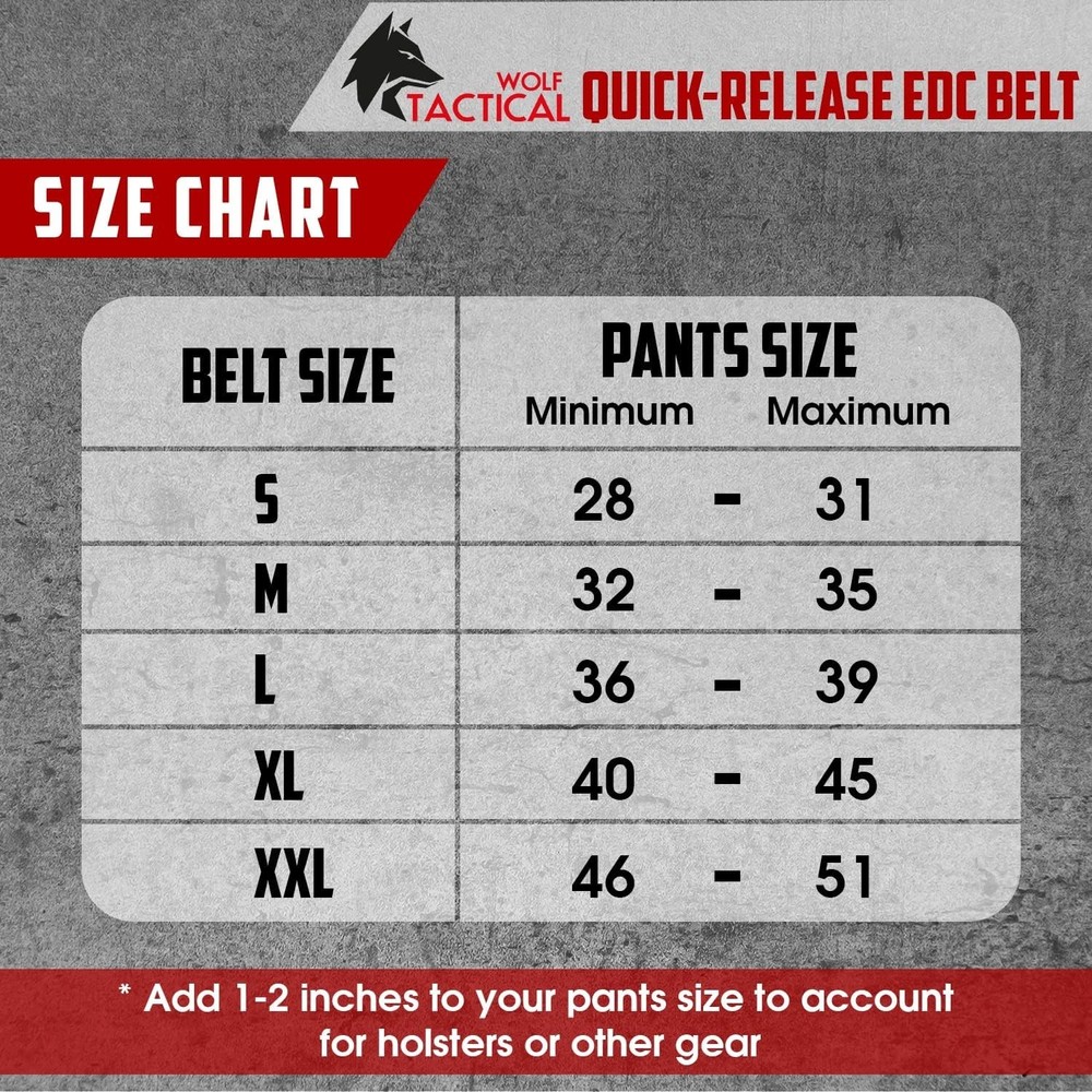 Quick Release Gun Belt - Stiffened Nylon Construction