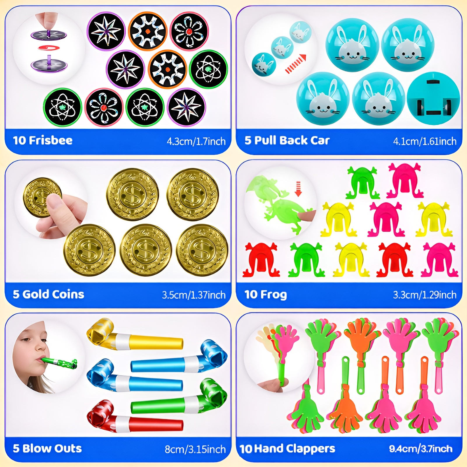 120pcs Party Favor Toys for Kids, Assorted Prizes, Classroom Rewards, Goodie Bag
