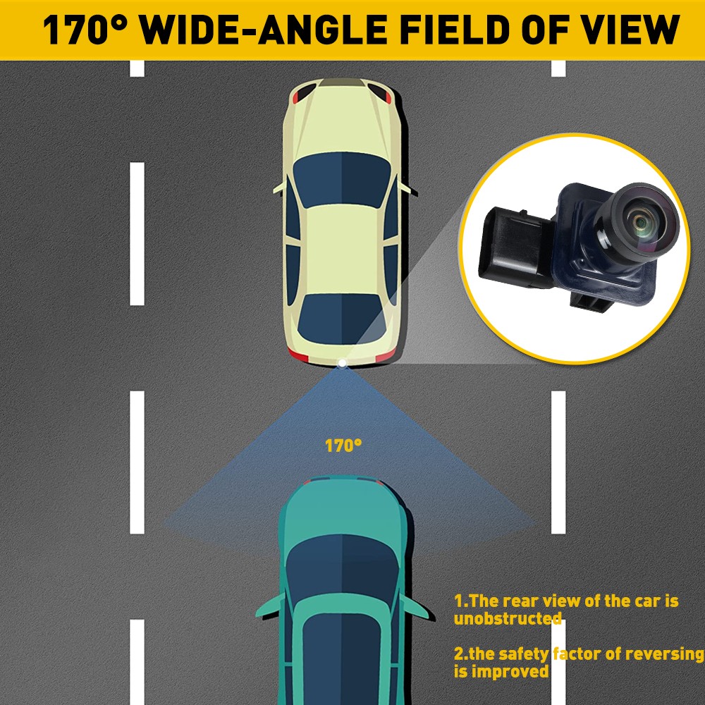 2set EJ5Z19G490A Rear View Backup Camera Kit For 2013 2014 2015 2016 2017 Ford E