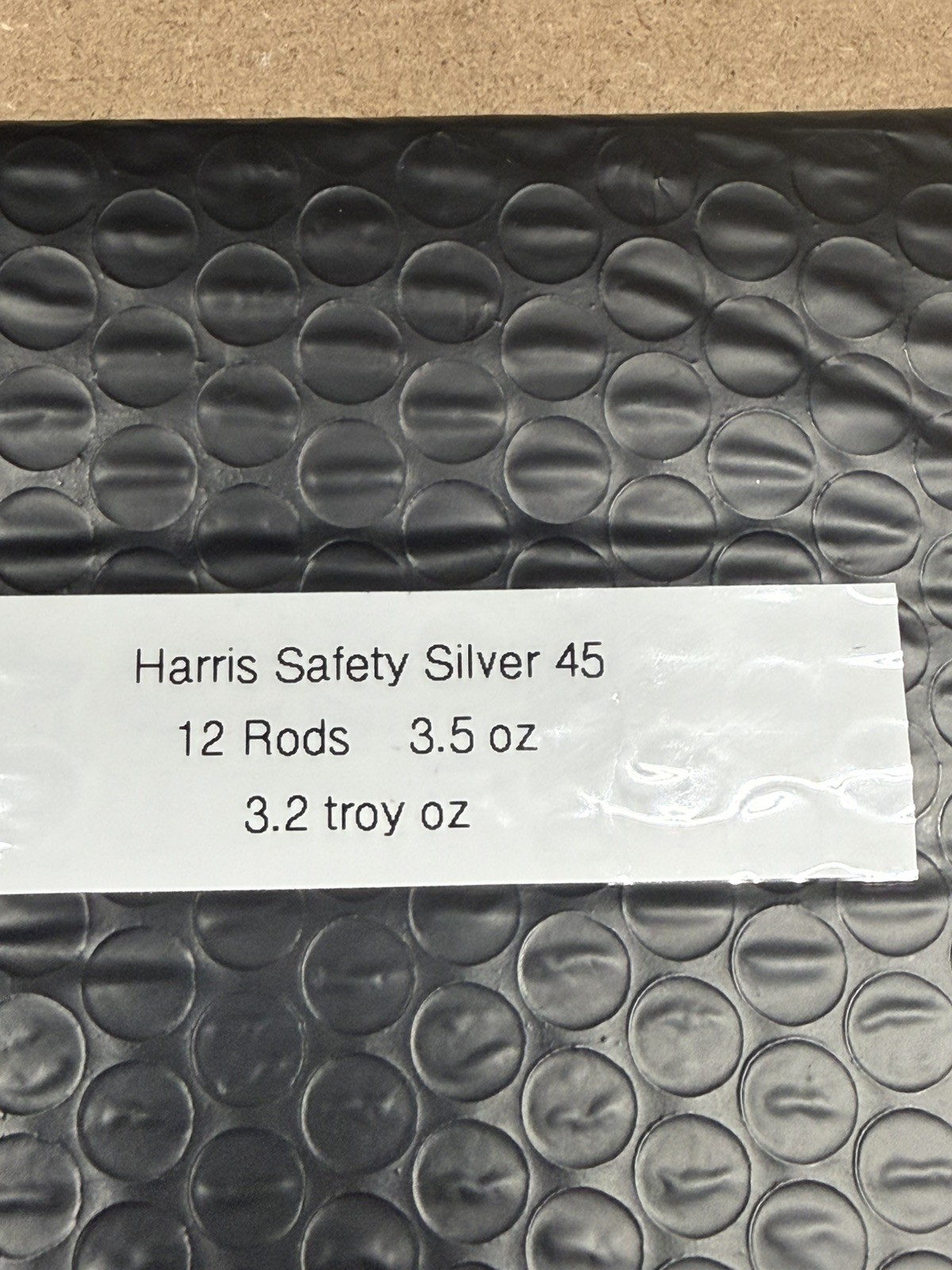 Harris Safety-Silv 45 Brazing Alloy Rod 45% Silver Solder 1/16" (12 Rods) 45318L