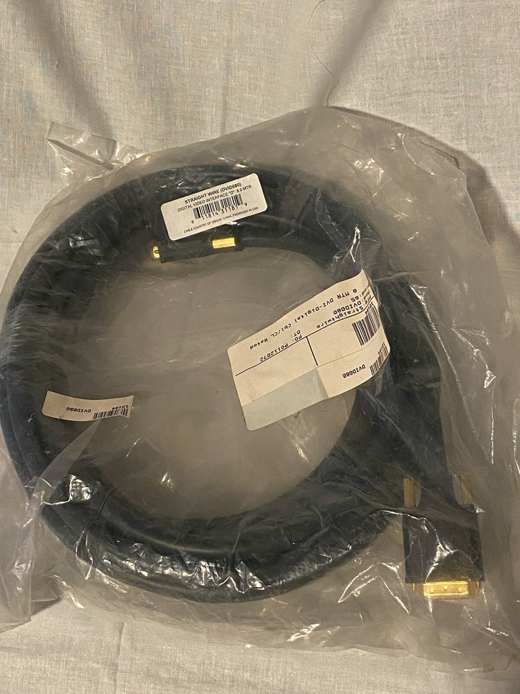 Straight Wire Digital Video Interface "D" DVID080 8 Meter Cable NEW in Package